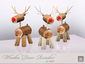 Sims 3 — Wooden Decor Reindeer by tifaff72 — Christmas decor for Your Simmies! Happy Holidays!