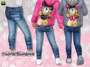 Sims 3 — Toddler Girl Skinny Jeans ~ Outdoor by lillka — Skinny Jeans for toddler girl. Everyday/Formal/Outdoor 3