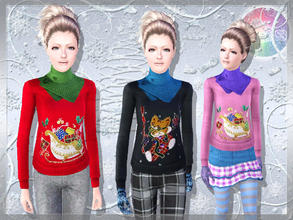 Sims 3 — Ugly Xmas Sweater for Teens by natef005 — Hello! I hope you enjoy my creation! I wish you all Merry X-mas and