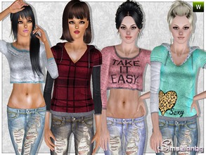Sims 3 — 295 Casual set by sims2fanbg — .:295 Casual set:. Items in this Set: Sweatshirts in 3