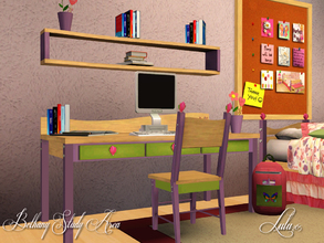 Sims 3 — Bethany Bedroom Study by Lulu265 — The study part of the Bethany girls room. This mix and matches to the girls