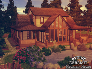 Sims 3 — Caramel Mountain House -Furnished- by ayyuff — Fully furnished and decorated house with 2 bedrooms,2 baths..