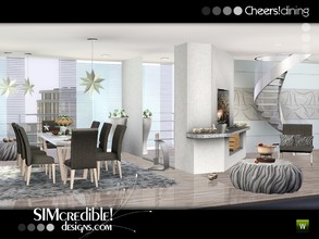 Sims 3 — Cheers! by SIMcredible! — A modern cozy Dining Room for your sims celebrate any special occasion, specially