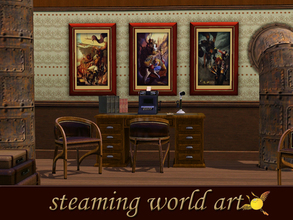 Sims 3 — evi Steaming World Art by evi — A set of three paintings influenced from fantasy and fairy tail world.