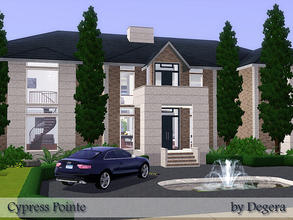 Sims 3 — Cypress Pointe by Degera — Fabulous mansion built on the point near the lighthouse in Sunset Valley (500
