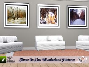 Sims 3 — Winter Wondeland by Rosieuk — Winter Wonderland, three lovely winter snow pictures in one download.