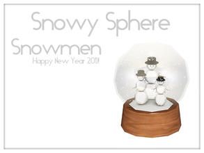 Sims 3 — Snowy Sphere Three Snowmen by Kiolometro — Holiday is coming! It is time to prepare for it and download a
