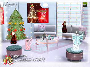 Sims 3 — my christmas set livingroom 2012 by jomsims — A Modern Christmas. This set is for you in the Spirit of Christmas