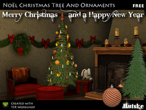 Sims 3 — Christmas Tree and Decoration by Mutske — My Christmas gift to all of you. A decoratable Christmas Tree and
