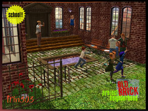 Sims 3 — Old Brick Tech School RABBIT HOLE by trin3032 — Go with your sims to class! Well, at least into the building.