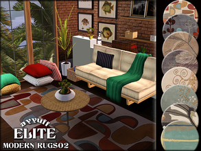 Sims 3 — Elite Modern Rugs02 by ayyuff — 8 new modern rugs.
