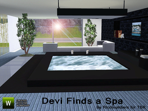 Sims 3 — Devi Finds A Spa Room by TheNumbersWoman — This sleek and relaxing Spa room is another find by our SA Devirose.