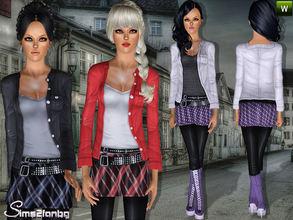 Sims 3 — 296 - Metal set by sims2fanbg — .:296 - Metal set:. Items in this Set: Outfit in 3 recolors,Custom
