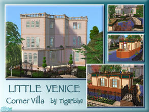 Sims 2 — Little Venice - Corner Villa (Furnished) by Tigerblue — A fully furnished version of my Corner Villa lot. All