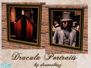 Sims 2 — Dracula Portraits by drewsoltesz — 2 photographic shots of two portrayals of \'the man himself\' Dracula, by 2