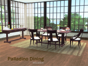 Sims 3 — Dining Palladino by ShinoKCR — Opulent Diningset in mahagoni, imagine it for a tropical Vacationretreat or a