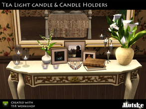 Sims 3 — Tea Light Candle Holder Set by Mutske — This is the third and last part of candles and candle holders. This time