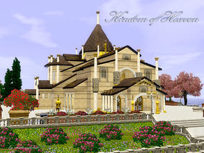Sims 3 — Kingdom_of_Heaven by matomibotaki — Community lot, typ - Wedding Chapel -. Monumental building in rough