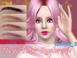 Sims 3 — New Year Eyebrow by TsminhSims — Happy New Year 2013 A New Face for your Sims during the first day of 2013 This