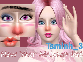 Sims 3 — New Year Makeup Set by TsminhSims — Happy New Year 2013 A New Face for your Sims during the first day of 2013