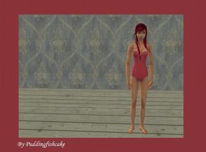 Sims 2 — pink swimsuit by puddingfishcake2 — hello, here is my pink swimsuit, enjoy