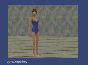 Sims 2 — blue swimsuit by puddingfishcake2 — hello, here is my blue swimsuit, enjoy