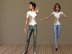 Sims 3 — HandSqueezeTShirt by _Katy — Want the 3D affect of a hand squishing you to death? Then this is what you are