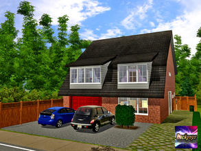 Sims 3 — British House 1 - By Luckyoyo. by luckyoyo — This 4 Double Bedroomed 2 and a half Bathroomed Detached Family