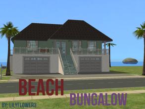 Sims 2 — Beach Bungalow by Lilyflower32 — The Beach Bungalow includes 3 bedrooms, designed for a girl, a boy, and the