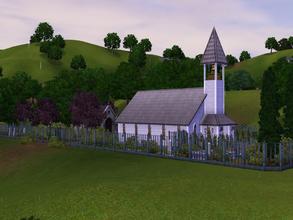 Sims 3 — Pleasant Rest Graveyard with Church by wearystraycat2 — Remolded sunset valley graveyard, I felt it was a bit