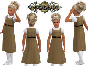 Sims 3 — Sam_Child Steampunk Dress by frisbud — Made for the Fratres world project coming to TSR. This girl's dress is a