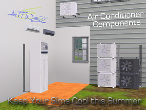 Sims 3 — Air Conditioner Components by mikeaus692 — Full Colorable Air Conditioner Components by Attewell. Keep your Sims