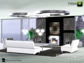 Sims 3 — Manhattan Living by fantasticSims — Modern and upscale living for your Sims. This stylish set consists of 11 all