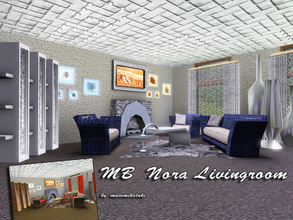 Sims 3 — MB-NoraLivingroom by matomibotaki — MB-NoraLivingroom, I offer you a new livingroom with 11 individual items for
