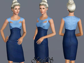 Sims 3 — Cut Out Pencil Dress FA-YA by Natalis — This stunning pencil dress has been crafted from a stretch fabric. Cut