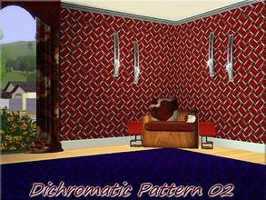 Sims 3 — Dichromatic Pattern 02 by allison731 — Category: Geometric Channels: 2 Texture created with Photoshop CS3. Shown