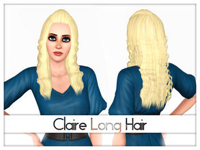 Sims 3 — Claire Long Hair by Kiolometro — Long wavy hair. Prototype of Russian game.