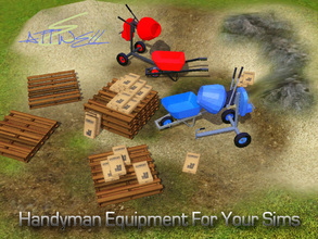Sims 3 — Handyman Equipment by mikeaus692 — Handyman Equipment by Attewell : Colorable and stackable : Get your Sims to