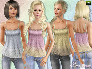 Sims 3 — 299 - Party top by sims2fanbg — .:299 - Casual set:. Top in 3 recolors,Custom mesh,Recolorable,Launcher