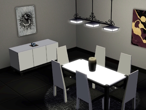 Sims 3 — Modern Dining Room by Remort — A new stylish and very modern dining set for your sims! It includes all you need: