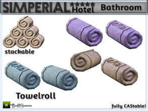 Sims 3 — Simperial Bath Towelrole by BuffSumm — Decorative towelroll. Matching the SIMPERIAL***** Bathroom. ***TSRAA***