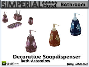 Sims 3 — Simperial Bath Soap by BuffSumm — Decorative soap dispenser matching the SIMPERIAL***** Bathroom. ***TSRAA***