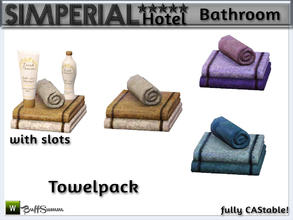 Sims 3 — Simperial Bath Towelpack by BuffSumm — Decorative towelpack with additional slots. Matching the SIMPERIAL*****