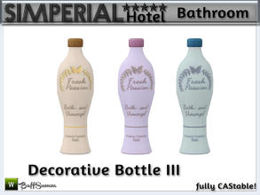 Sims 3 — Simperial Bath Bottle III by BuffSumm — Decorative bottle with showergel or cream. Matching the SIMPERIAL*****