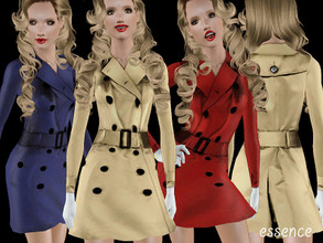 Sims 3 — Classic Trench Coat by simseviyo — A beautiful detailed trenchcoat.