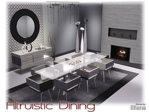 Sims 3 — Altruistic Dining by Illiana — For a contemporary dining room that's still family friendly, the Altruistic