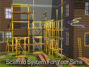 Sims 3 — Scaffold System by mikeaus692 — Scaffold System by Attewell : Colorable : Stackable : Wide Range of Optional