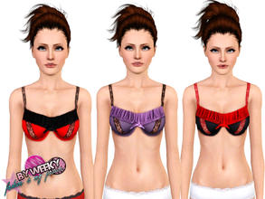 Sims 3 — Naughty girl - bra by Weeky — Bra for adult and young adult. Recolorable. No new meshes. For sleepwear. Bra with