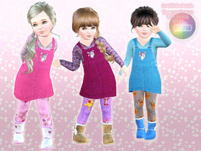 Sims 3 — Toddler Jumper Dress by natef005 — Hi! I hope you enjoy this new mesh for ftoddlers as a jumper dress! You can