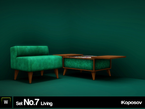 Sims 3 — Koposov Set No.7 Living by koposov — The set includes: chair and table. Objects in the game working properly.